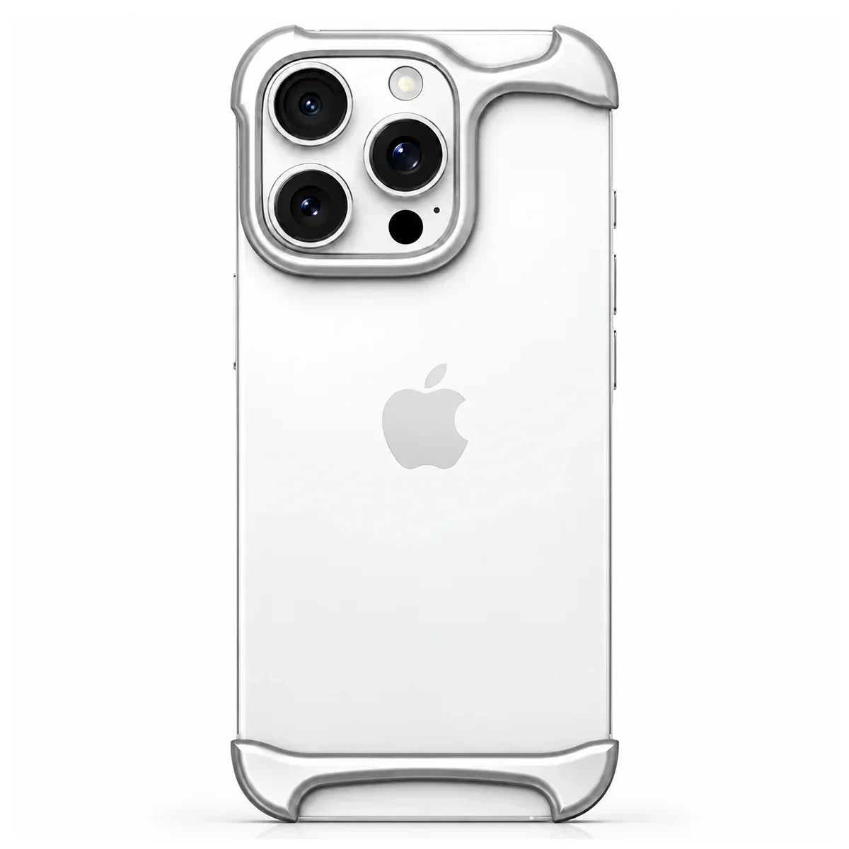 Slim aluminum iPhone bumper case with shockproof edge protection