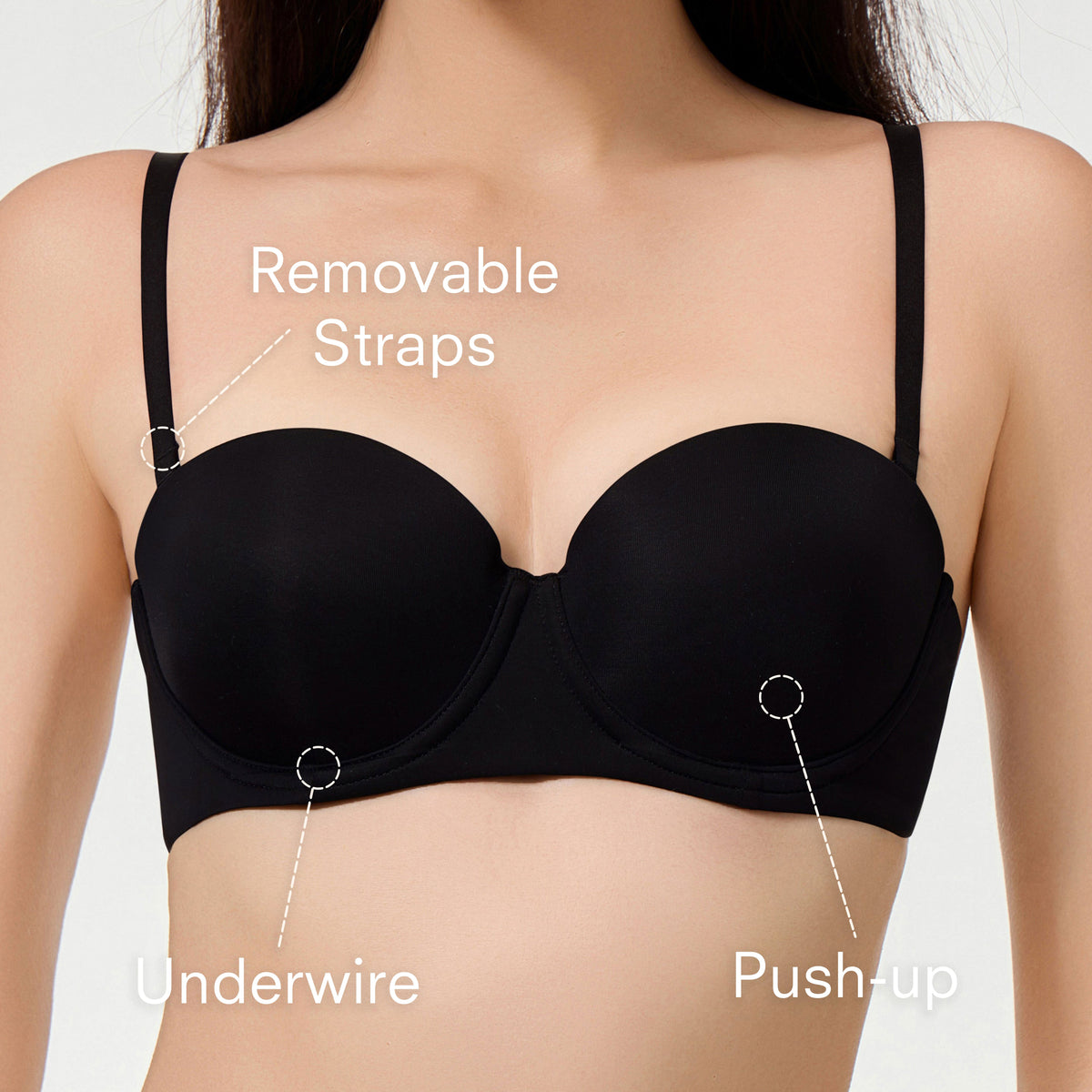 Anytime Strapless Push-Up Bra