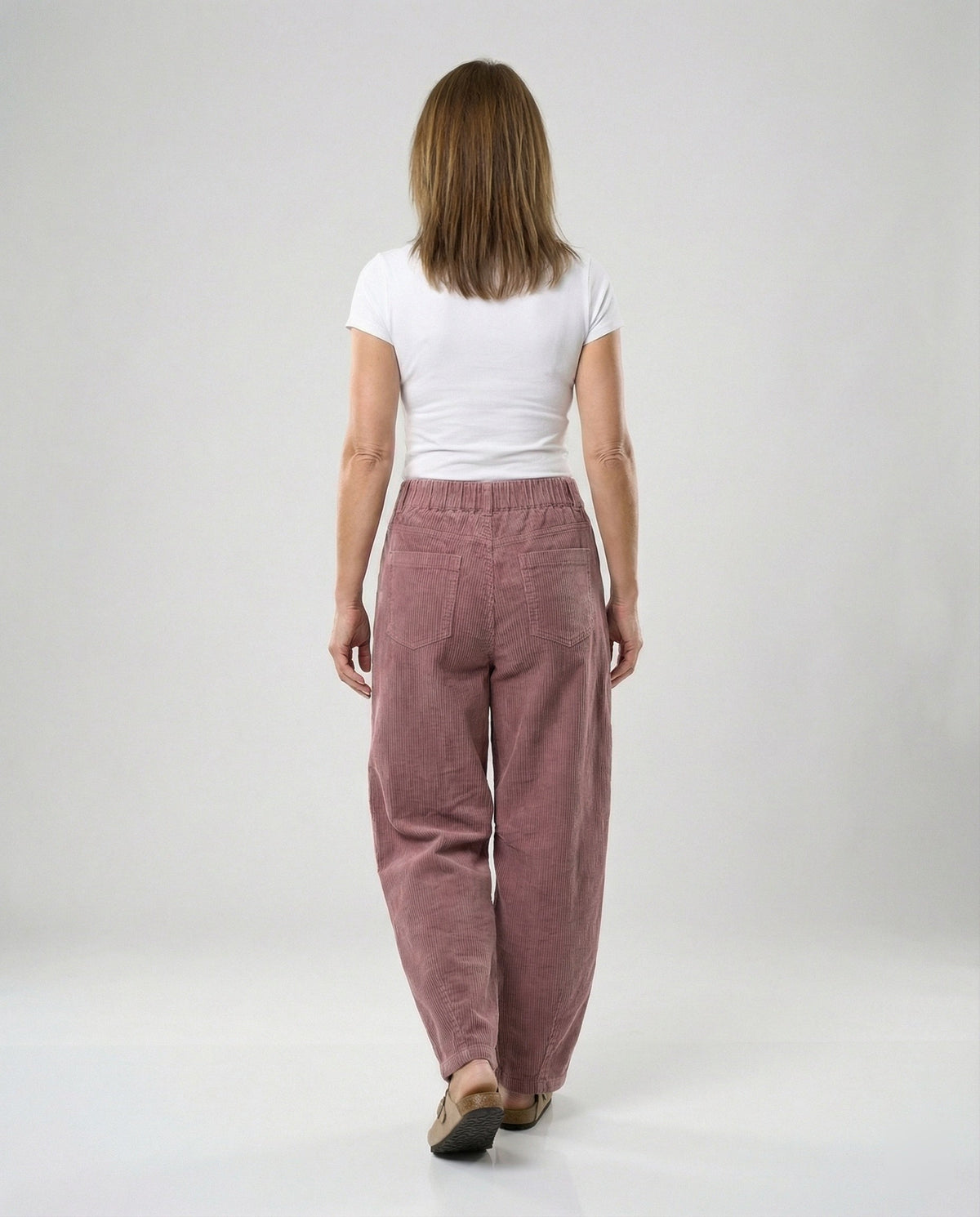 Women's Wide Corduroy Trousers High Waist