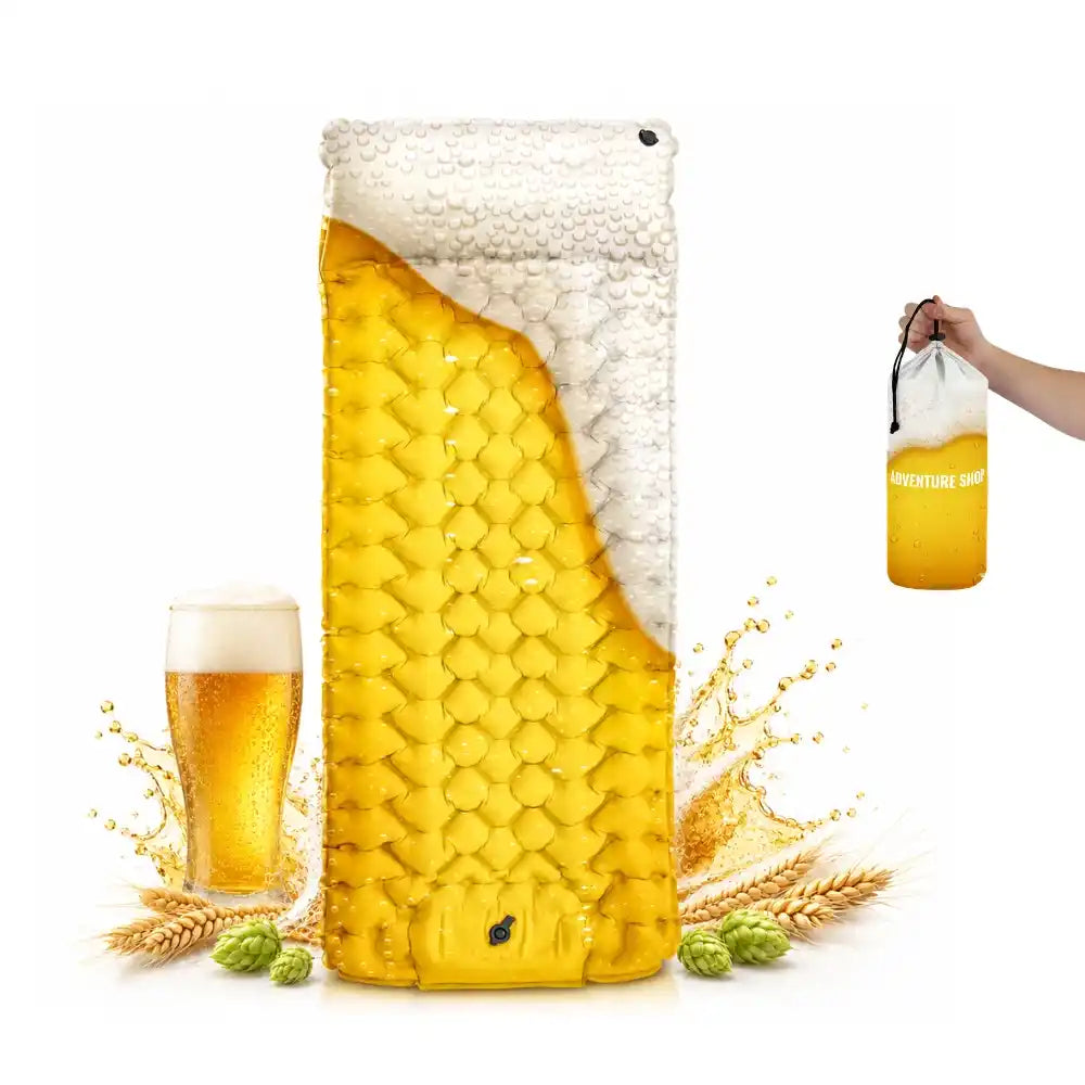 Ultralight Inflatable Sleeping Pad with Integrated Pump