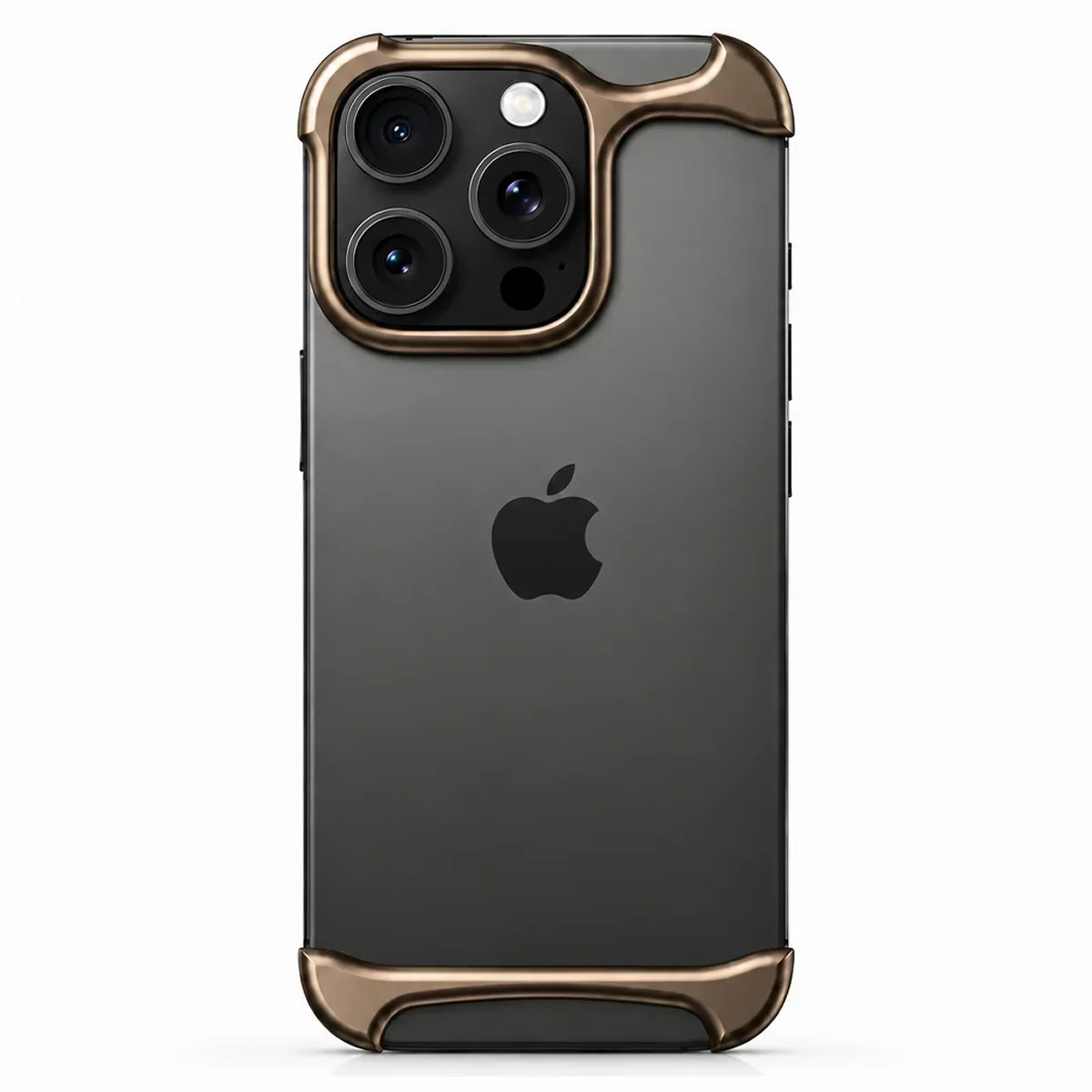Slim aluminum iPhone bumper case with shockproof edge protection