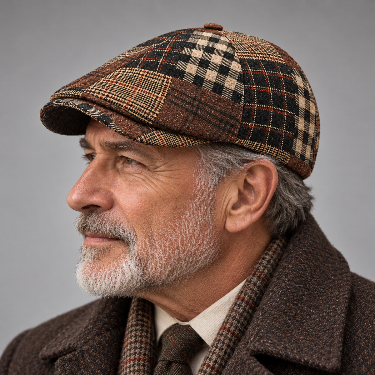 Thatcher Plaid Driving Cap