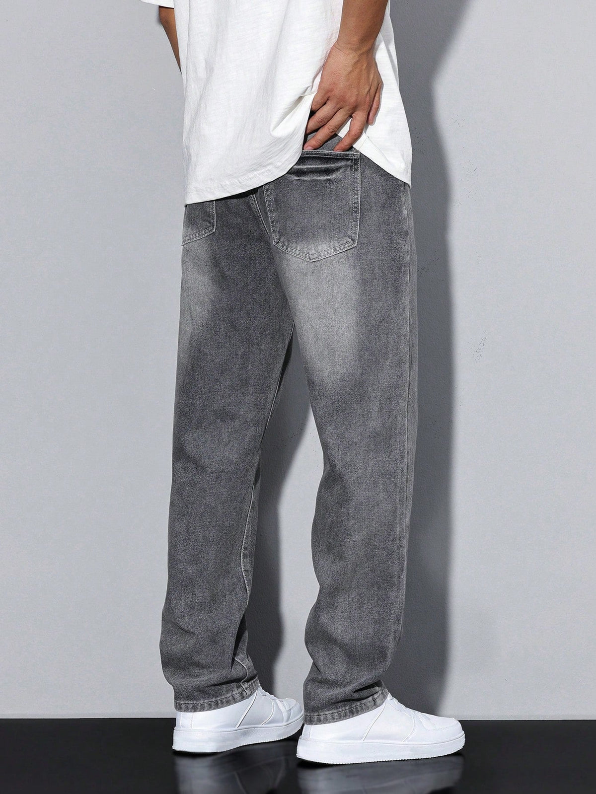 Solid Color Casual Men's Jeans