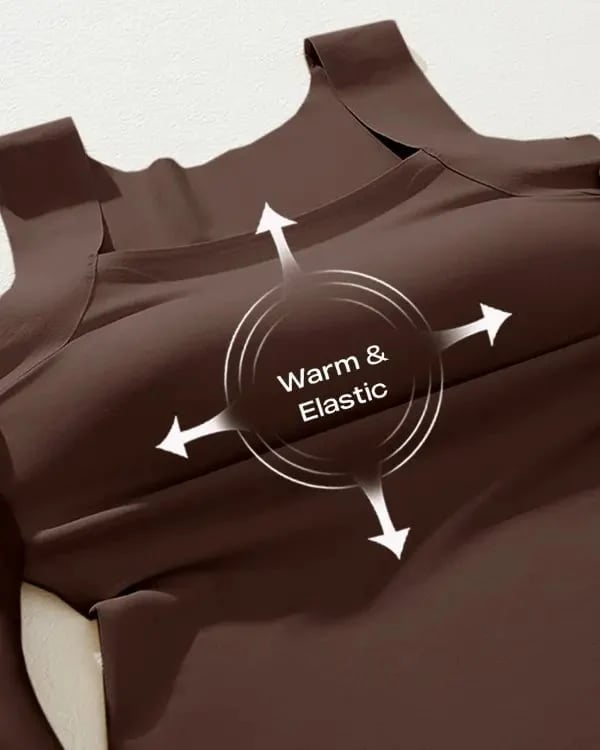 Women's U Neck Thermal Tank Tops with Built-In Bra