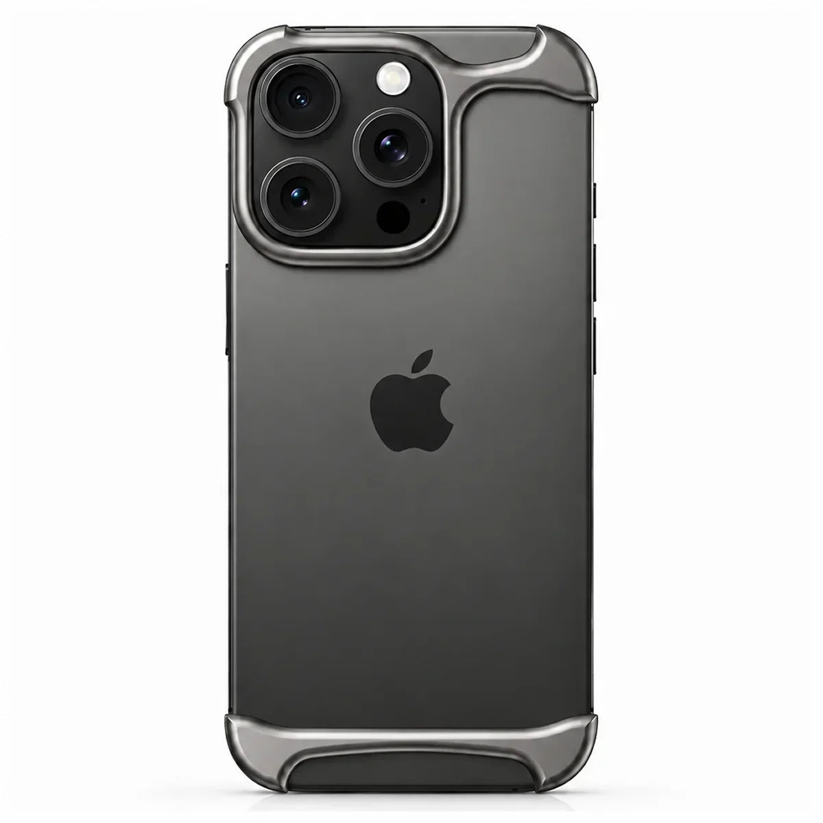 Slim aluminum iPhone bumper case with shockproof edge protection