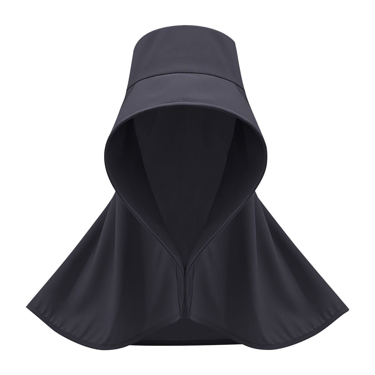 Wide Brim Sun Hat with Neck Flap and Ponytail Hole