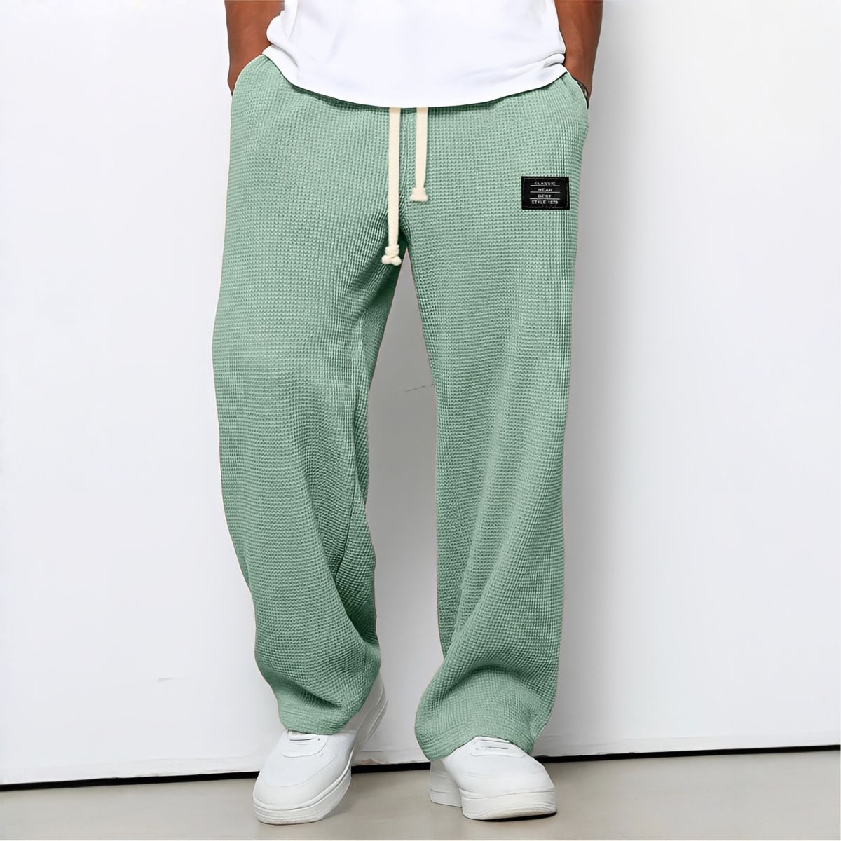 Comfortable Men's Trousers with Wide Fit and Adjustable Waistband