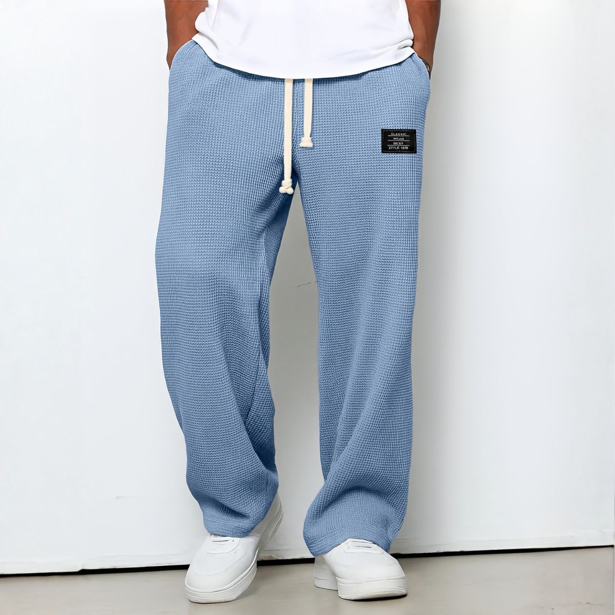Comfortable Men's Trousers with Wide Fit and Adjustable Waistband