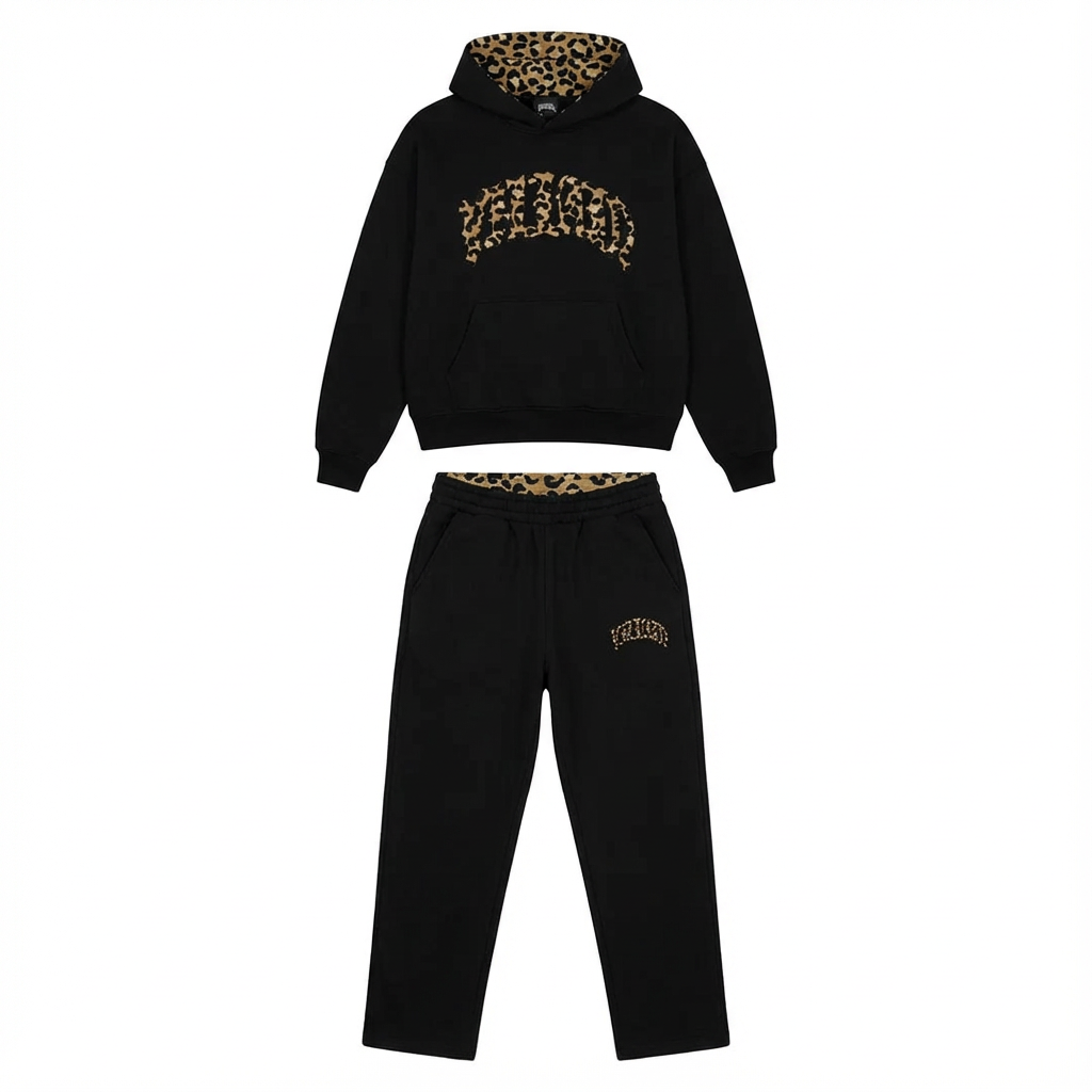 Leopard Lounge Set | Hoodie & Joggers with Leo Accent
