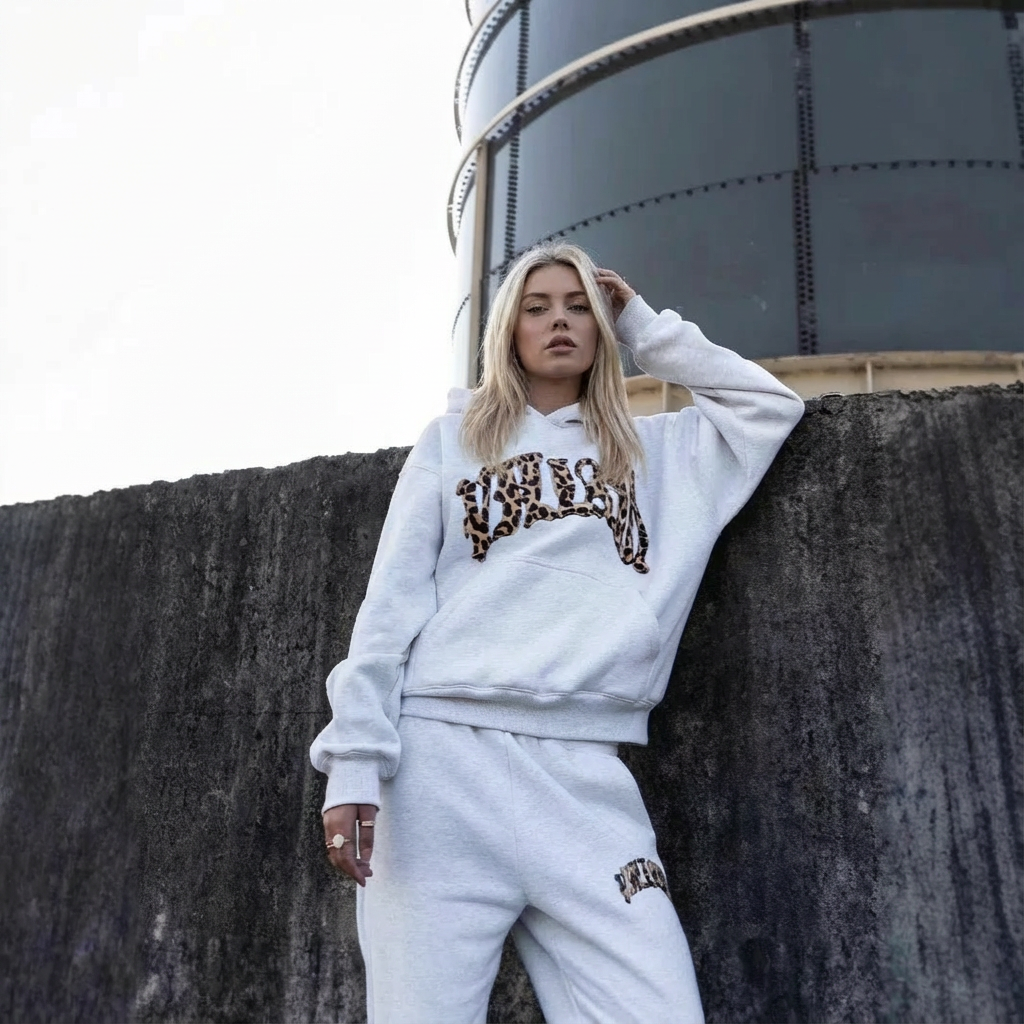 Leopard Lounge Set | Hoodie & Joggers with Leo Accent