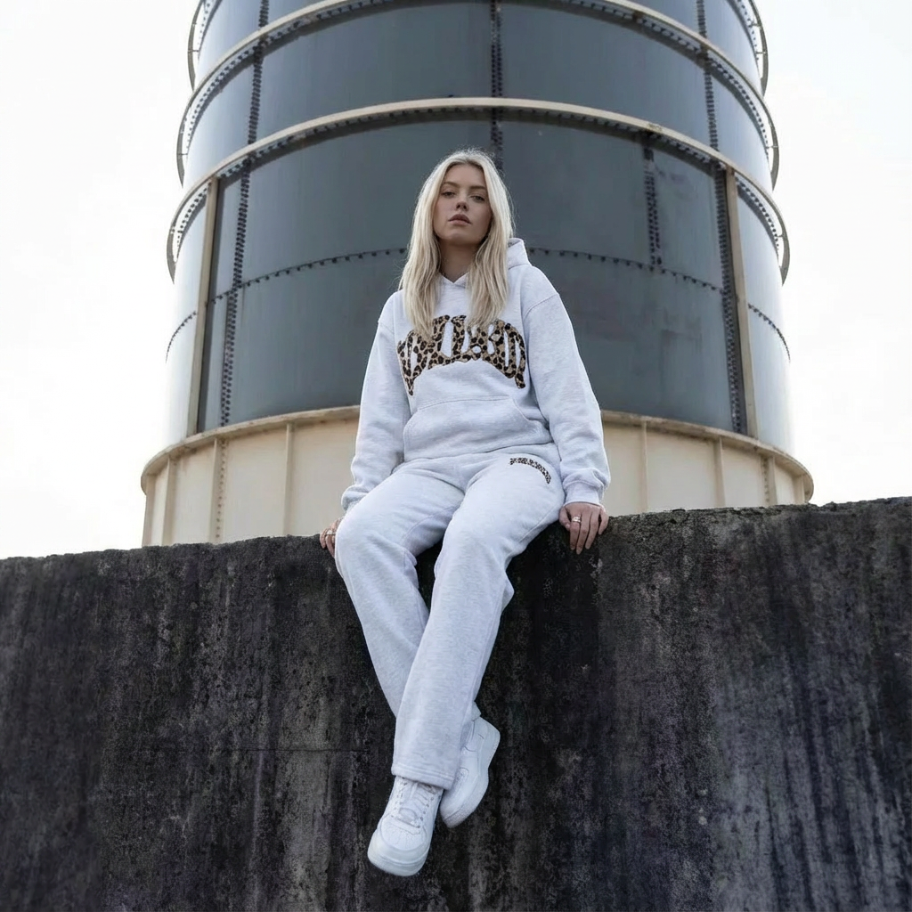 Leopard Lounge Set | Hoodie & Joggers with Leo Accent