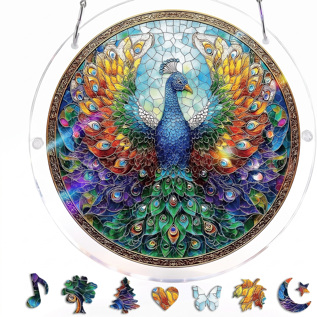 Celrien | Stained Glass Suncatcher Puzzle for Windows