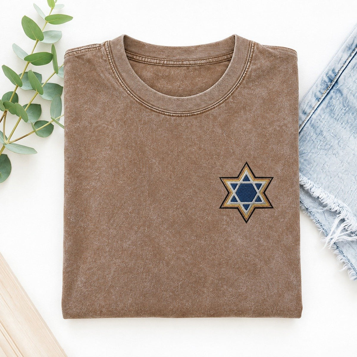 Star of David Left Chest Vintage T-shirt