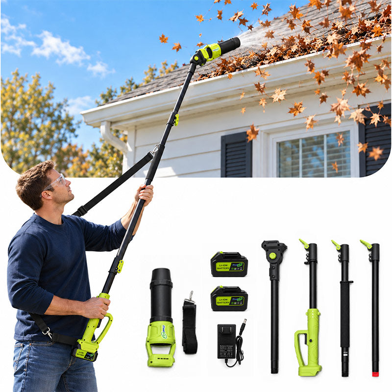 7.8 FT Cordless Leaf Blower for Gutter Cleaning from the Ground