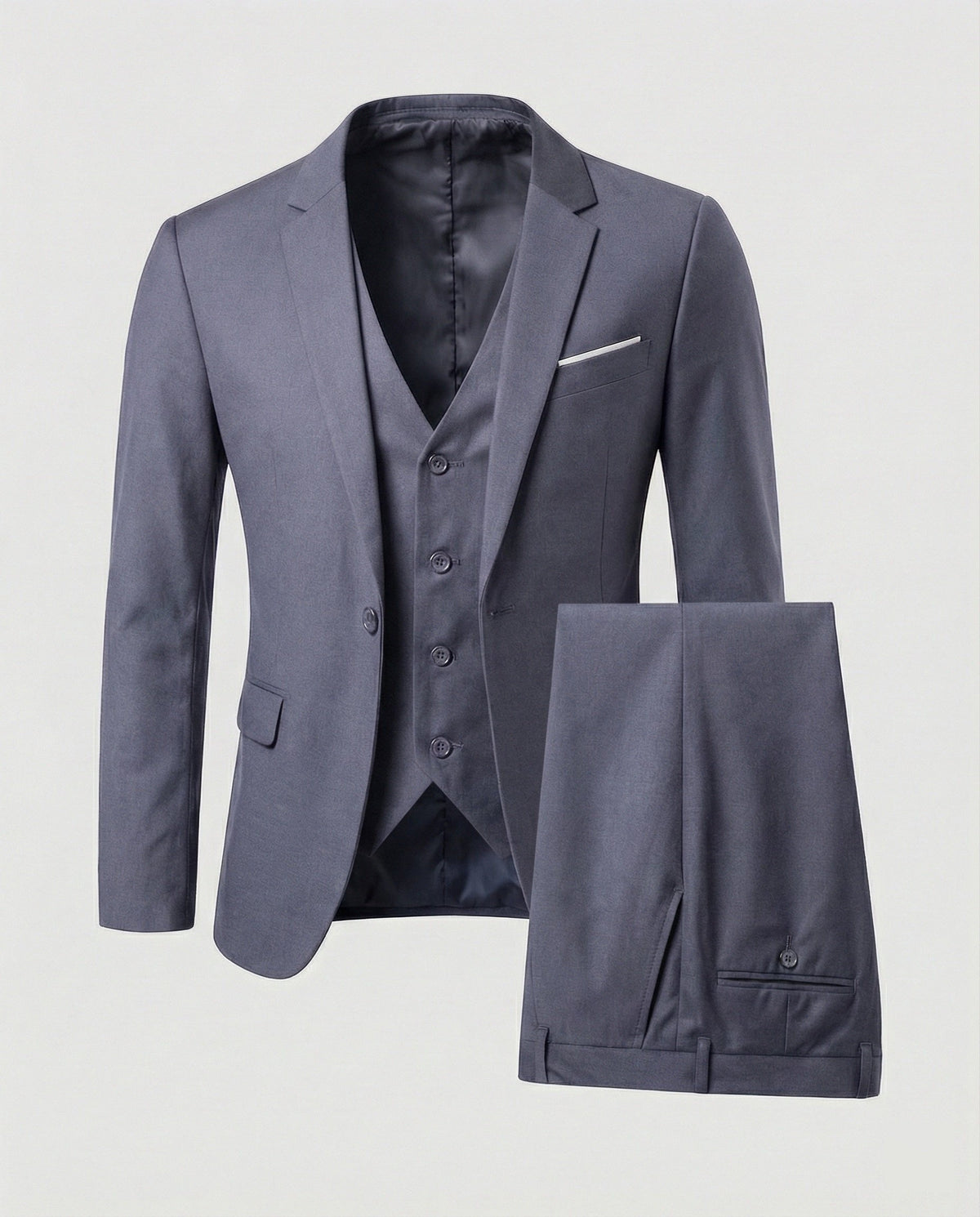 Classic Three-Piece Men's Suit for Formal Occasions