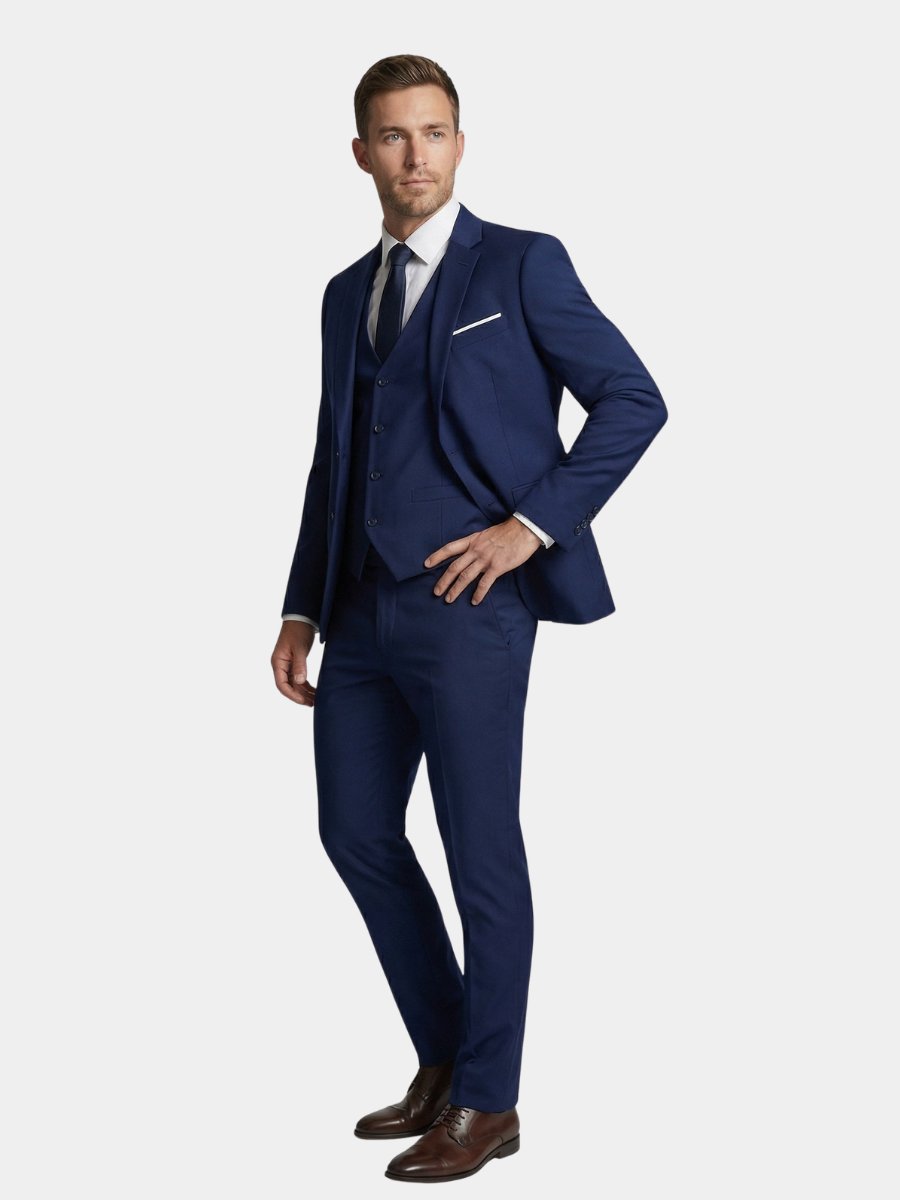 Classic Three-Piece Men's Suit for Formal Occasions