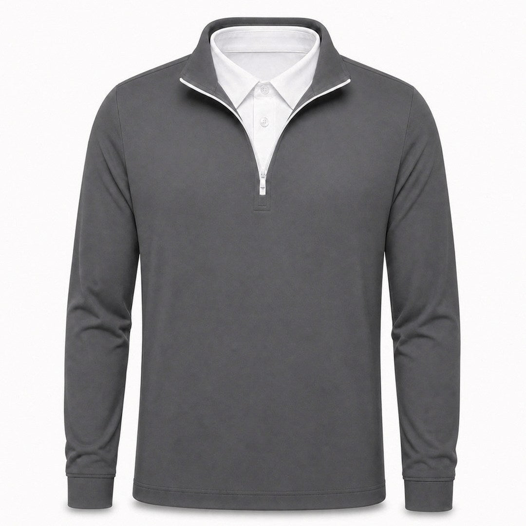 Men's Ultra Comfortable 2-in-1 Quarter-Zip