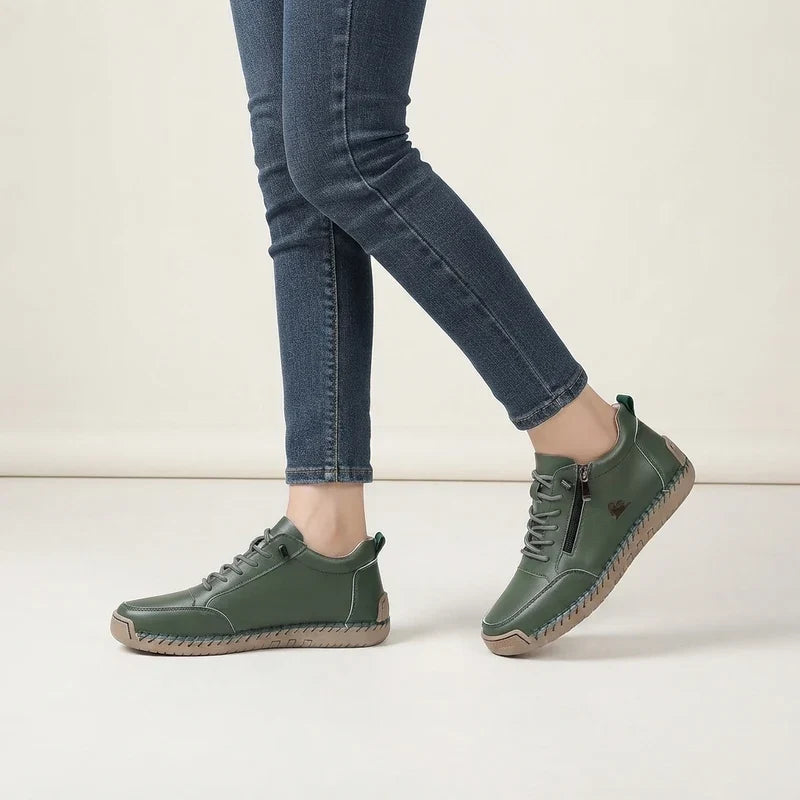 Comfort Sneakers with Side Zip for Wide Feet