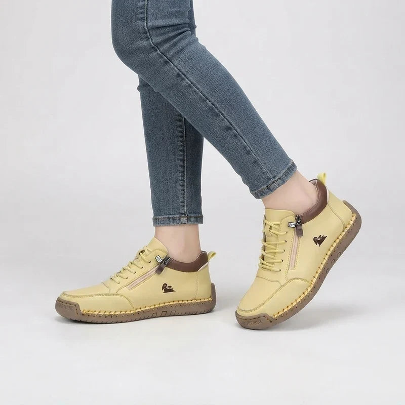 Comfort Sneakers with Side Zip for Wide Feet