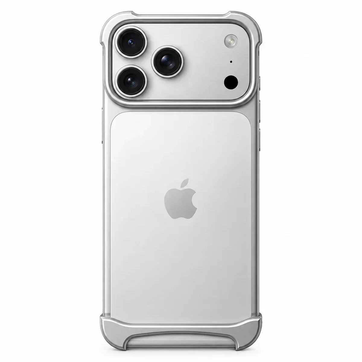 Slim aluminum iPhone bumper case with shockproof edge protection