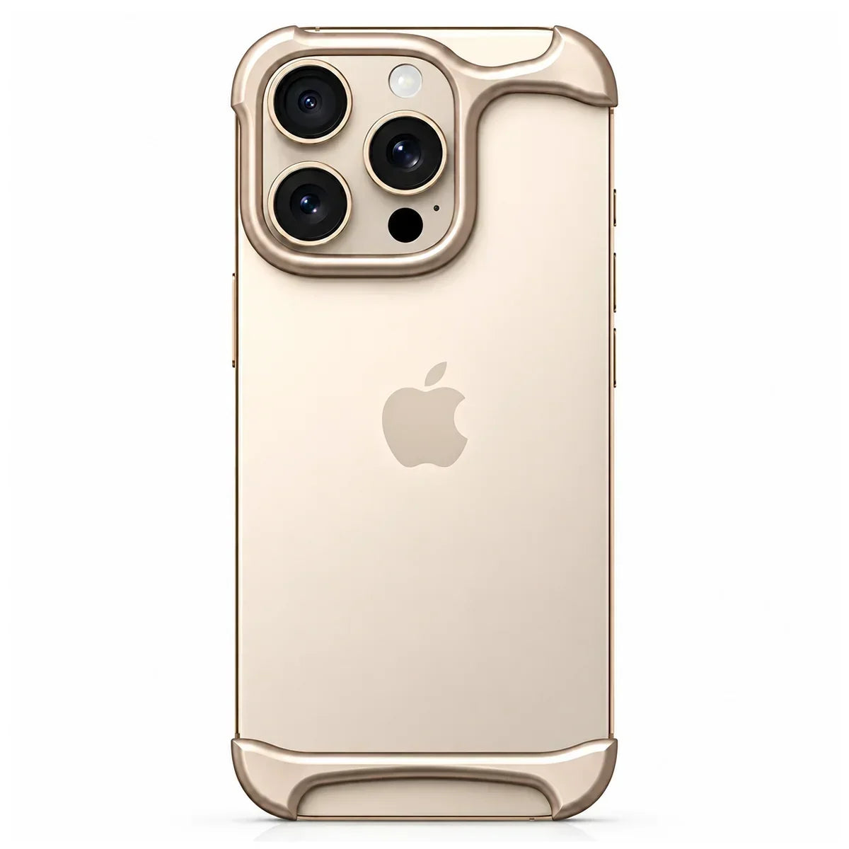 Slim aluminum iPhone bumper case with shockproof edge protection