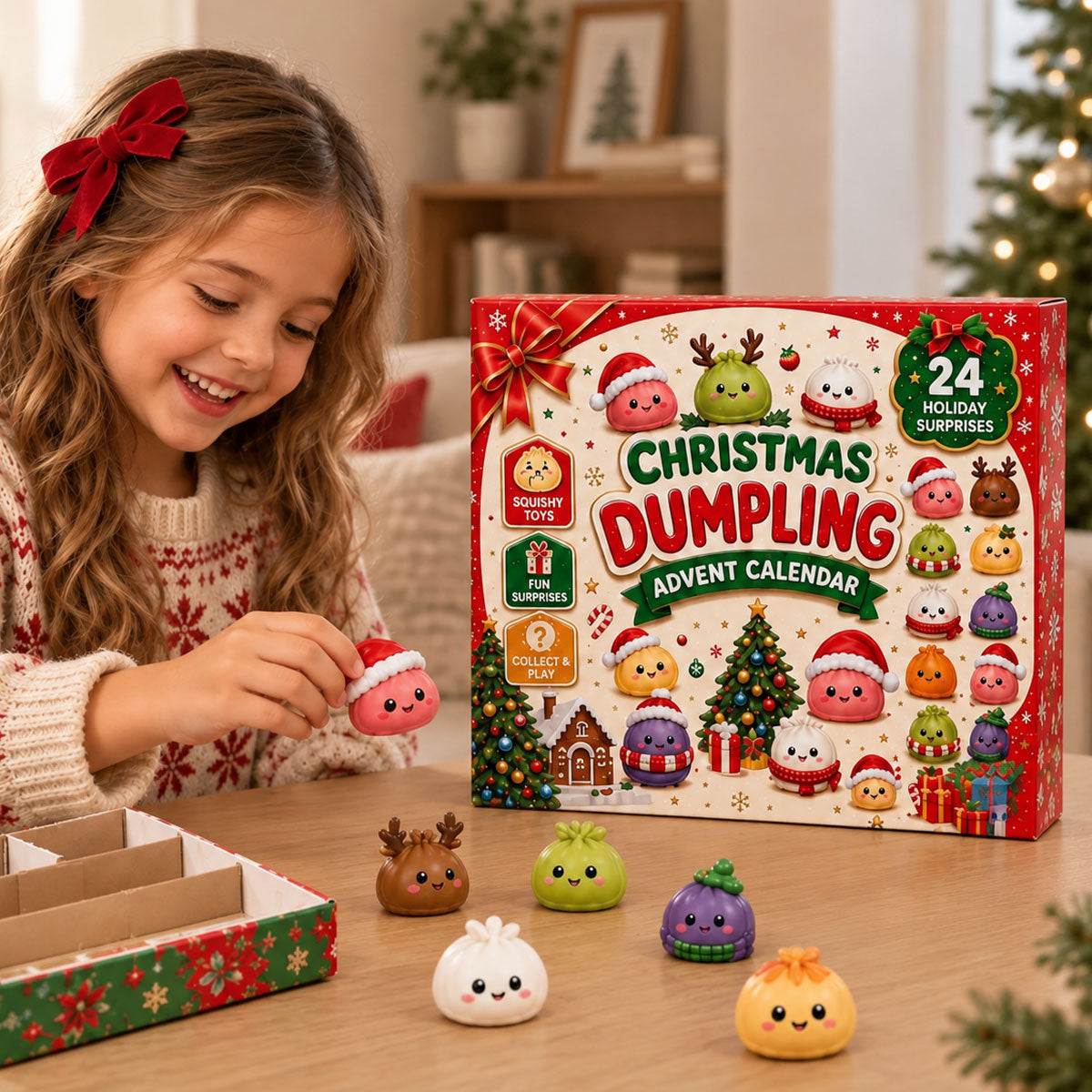 Christmas Dumpling Advent Calendar, 24-Day Countdown