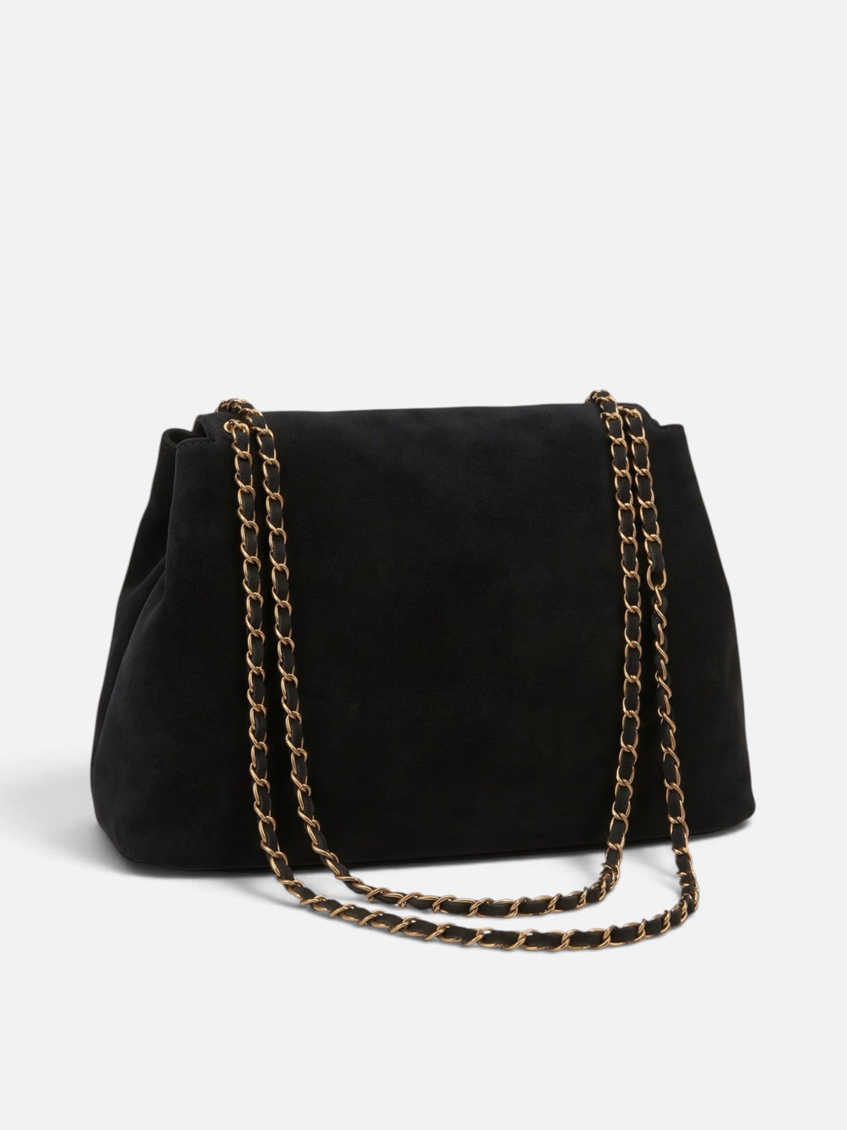 Women's Suede Shoulder Bag with Chain