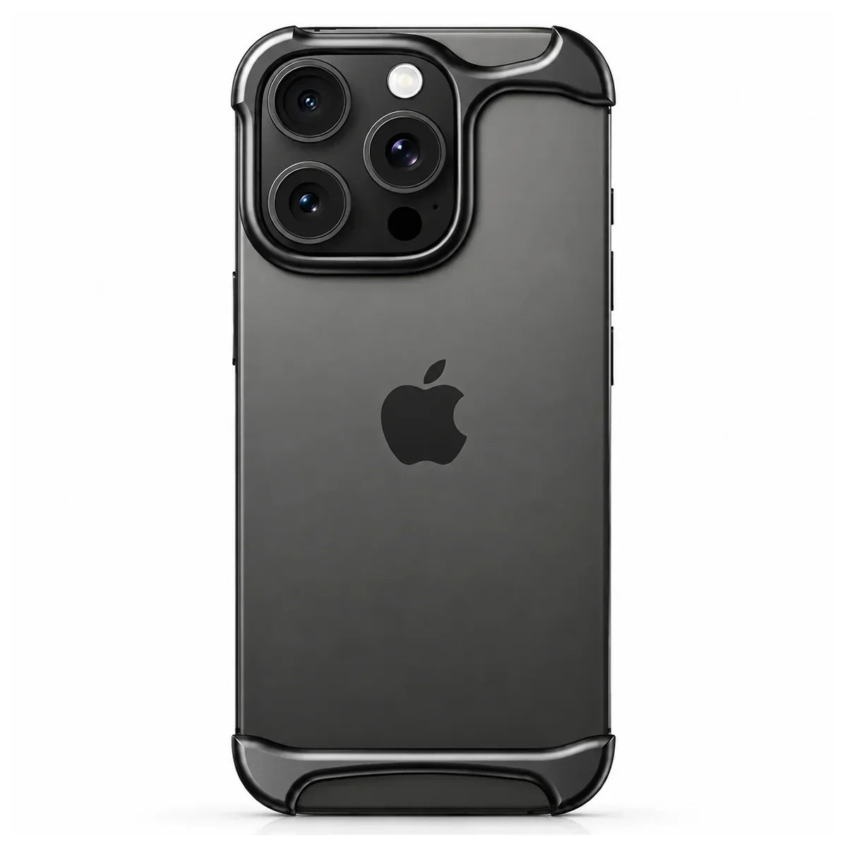 Slim aluminum iPhone bumper case with shockproof edge protection