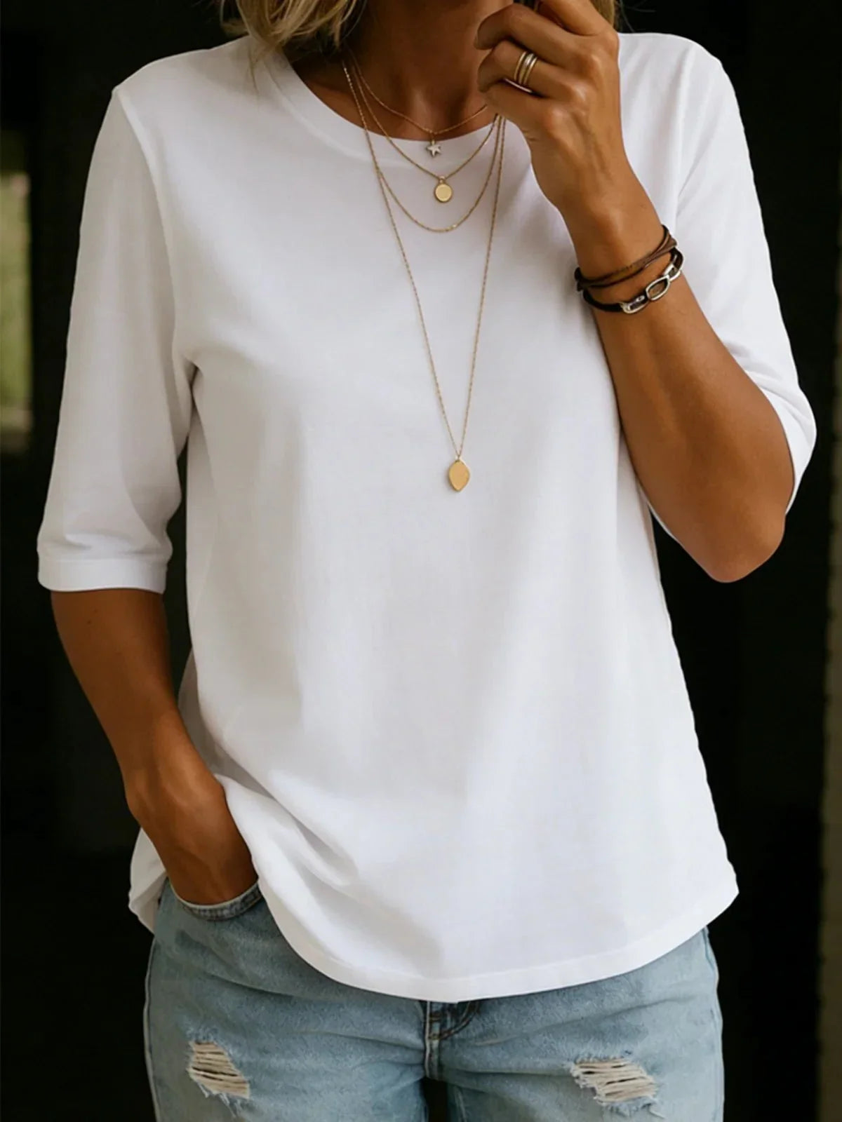 Essential Soft Cotton Short Sleeve T-Shirt