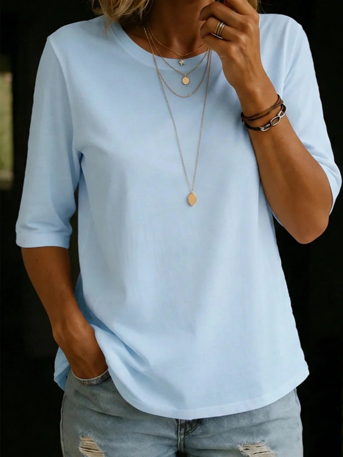 Essential Soft Cotton Short Sleeve T-Shirt