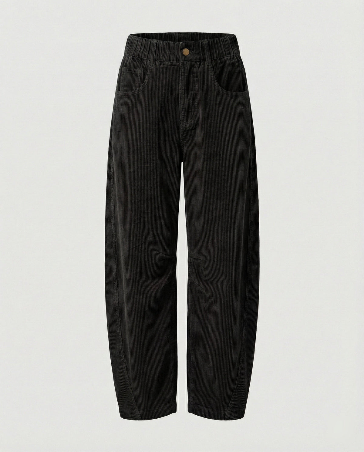 Women's Wide Corduroy Trousers High Waist
