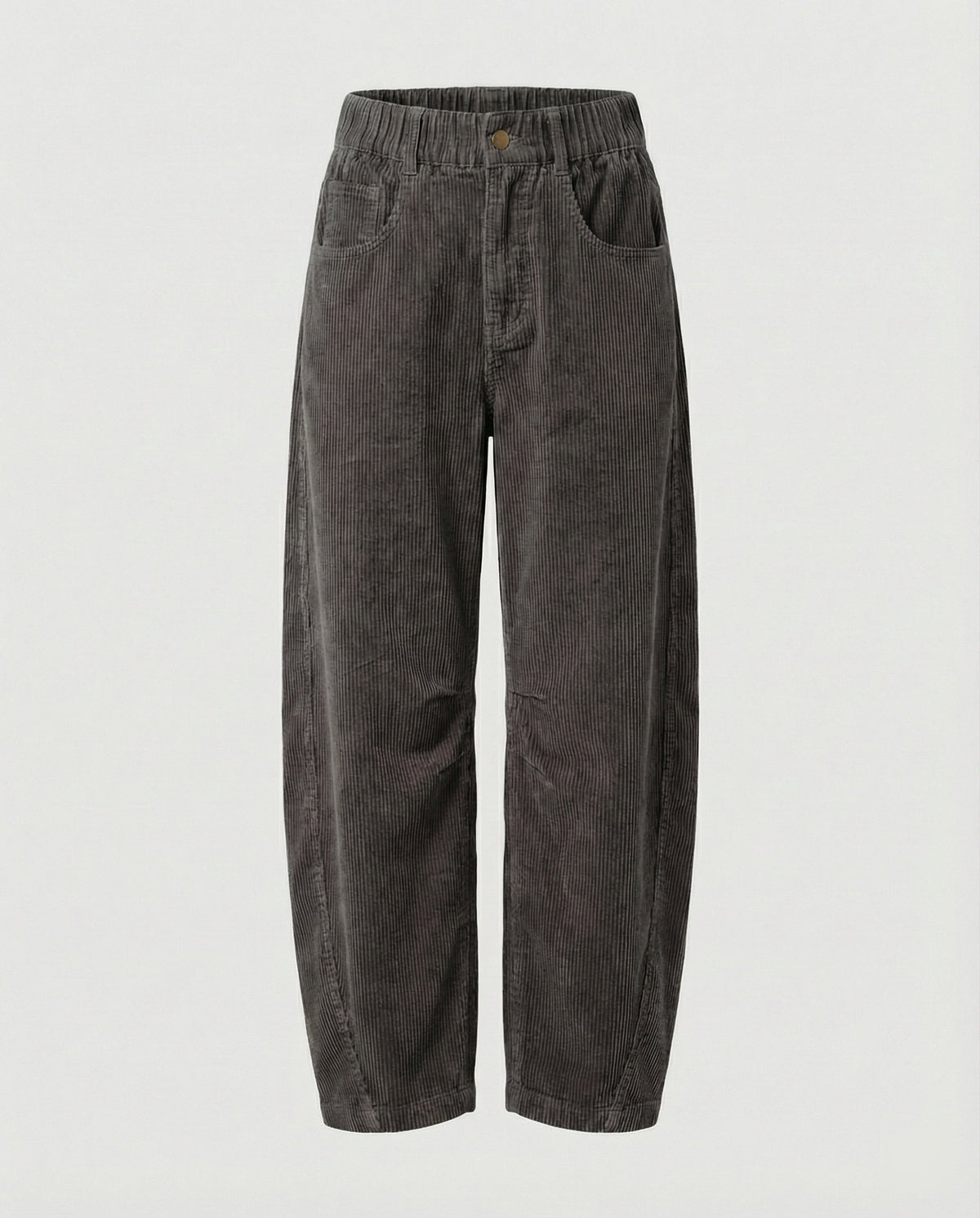 Women's Wide Corduroy Trousers High Waist