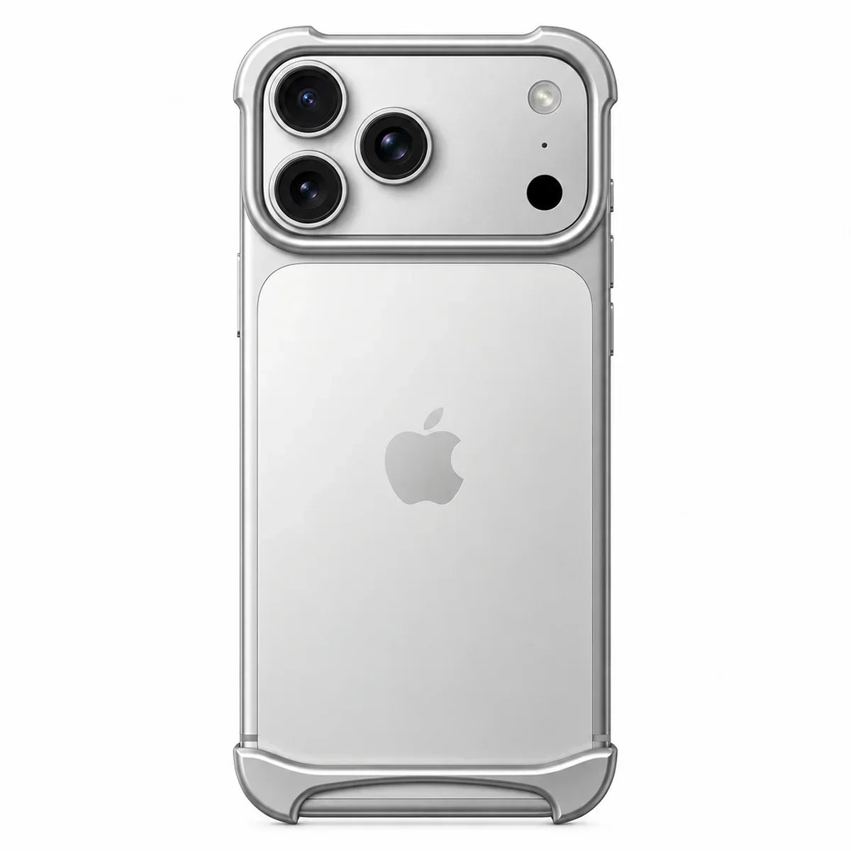 Slim aluminum iPhone bumper case with shockproof edge protection