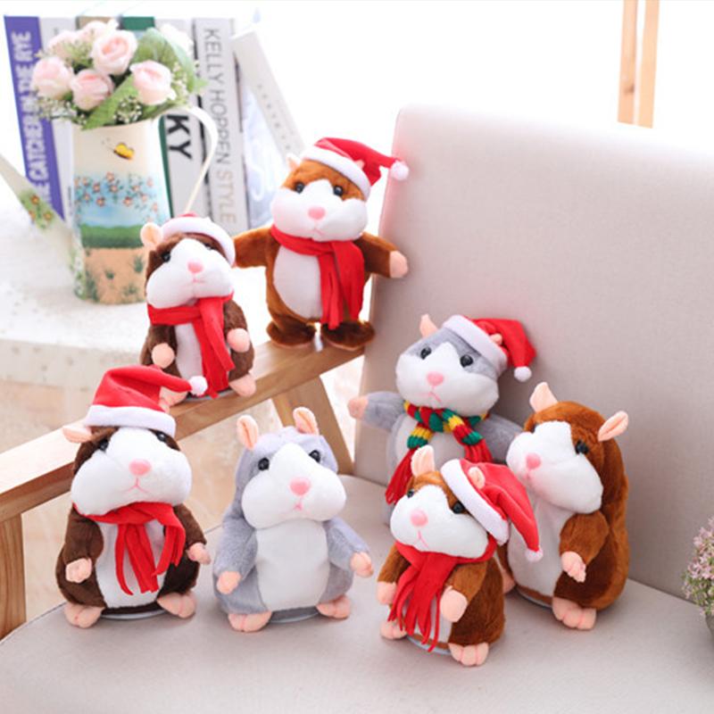 Talking Hamster Plush, Repeats Voices and Shakes Head