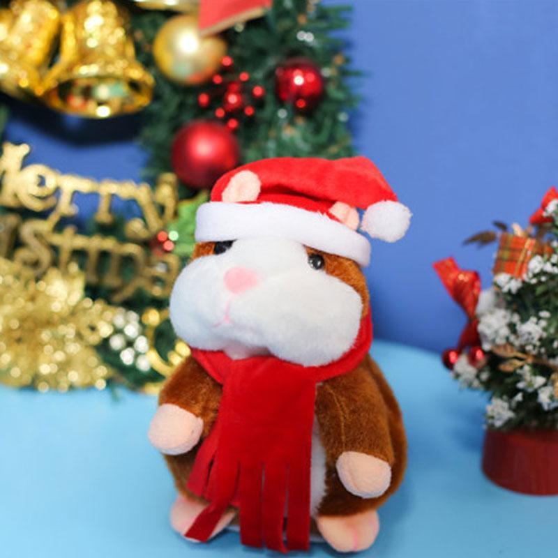 Talking Hamster Plush, Repeats Voices and Shakes Head