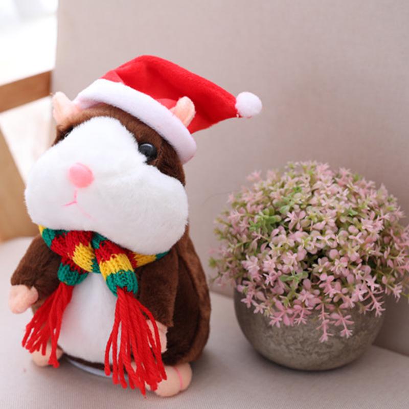 Talking Hamster Plush, Repeats Voices and Shakes Head