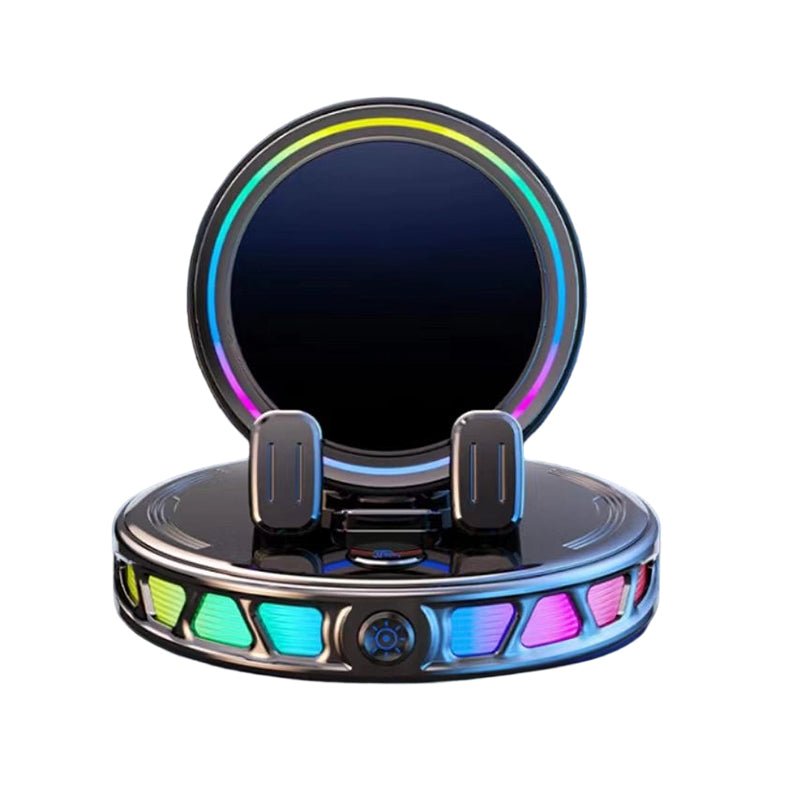 RGB Car Phone Mount Auto-Clamping & Wireless Charging