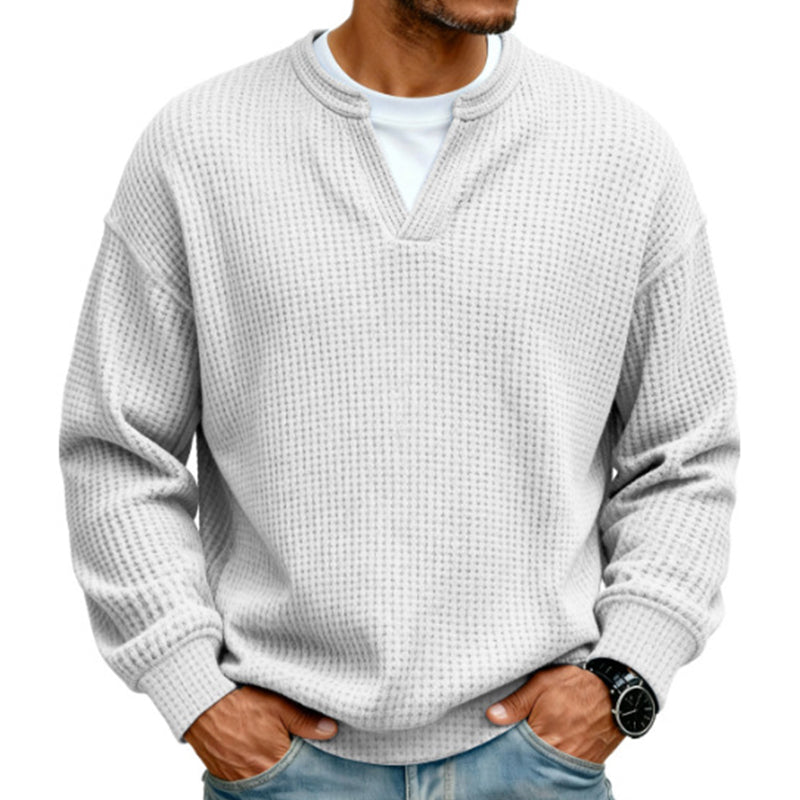 Structured Waffle Shirt for Men