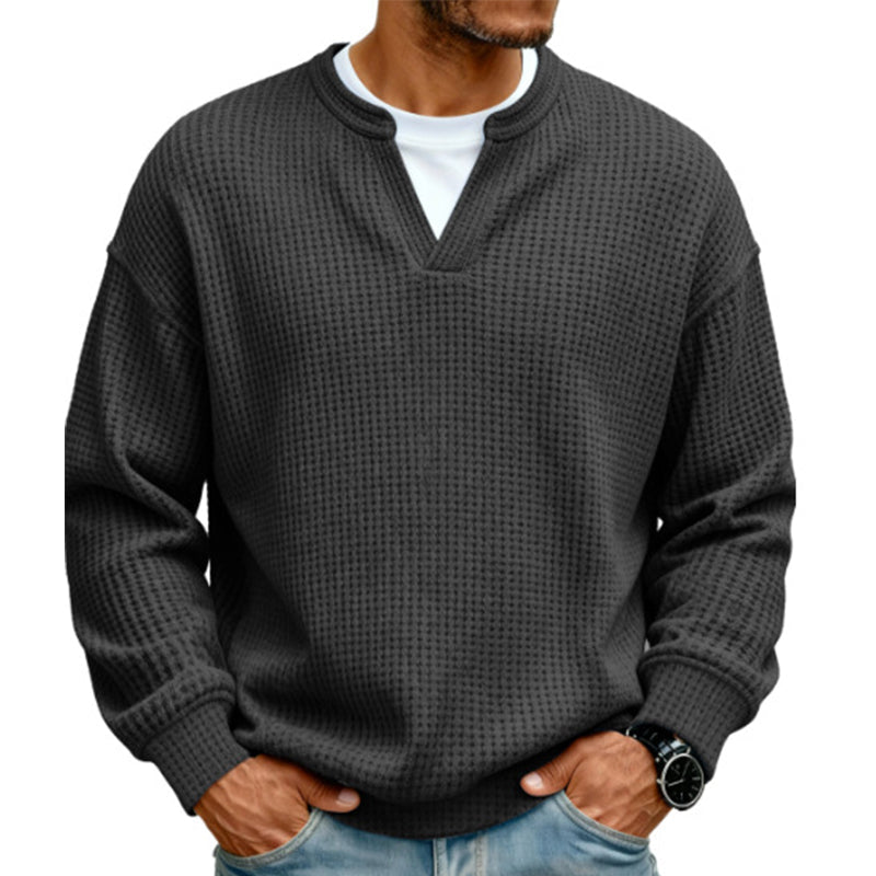 Structured Waffle Shirt for Men