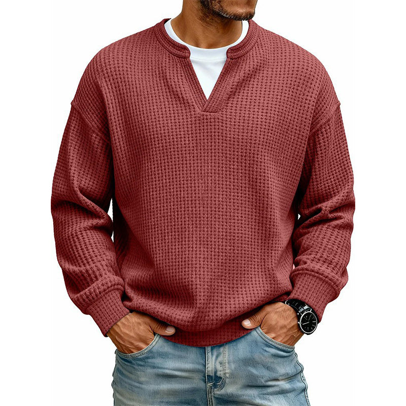 Structured Waffle Shirt for Men