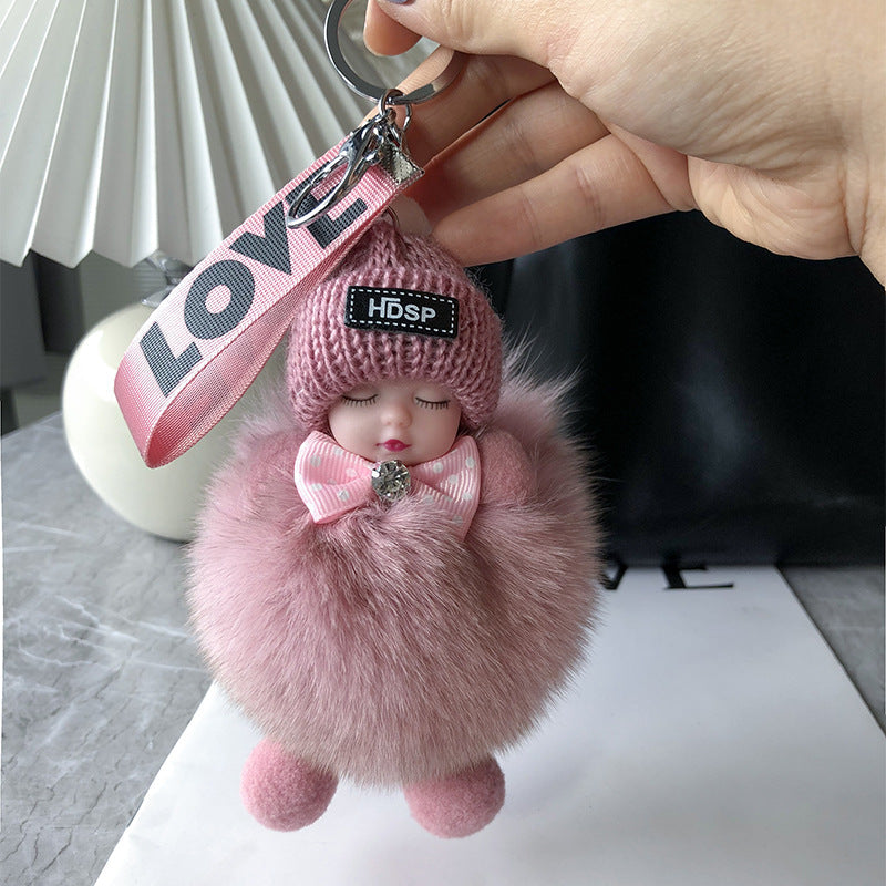 Soft Plush Doll Keyring – Cute and Cozy Charm for Bags, Keys and Gifts