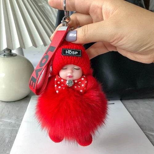 Soft Plush Doll Keyring – Cute and Cozy Charm for Bags, Keys and Gifts
