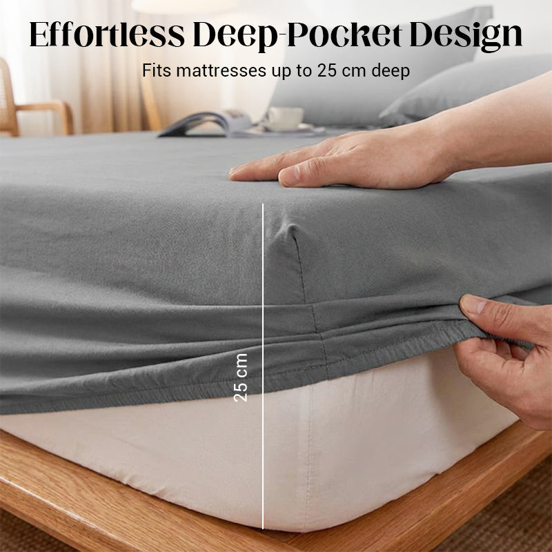 3-Piece Soft Sheet Set with Easy and Secure Fit