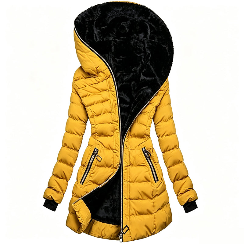 Women's Winter Coat with Hood and Insulation