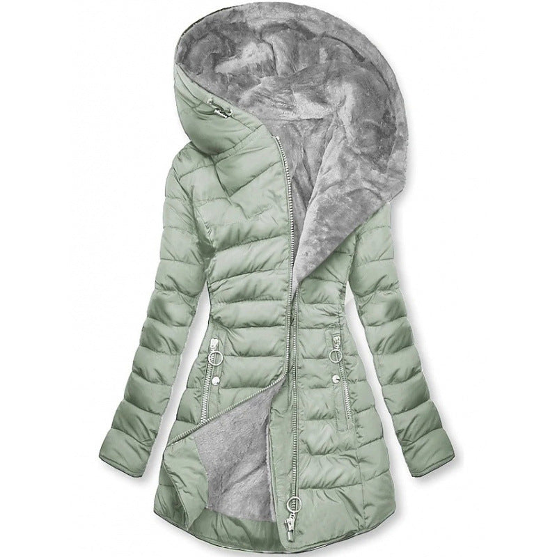 Women's Winter Coat with Hood and Insulation