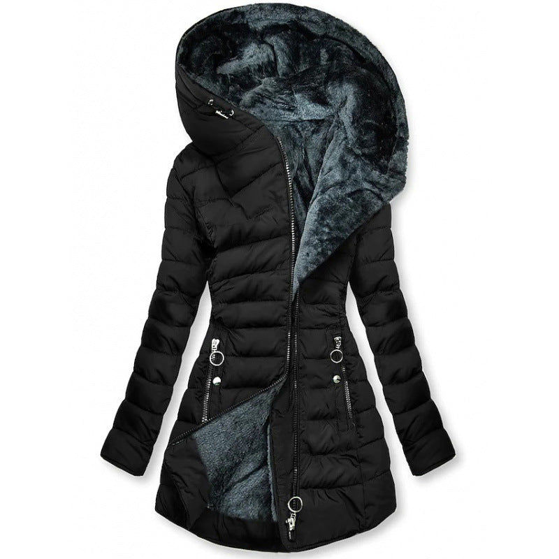 Women's Winter Coat with Hood and Insulation