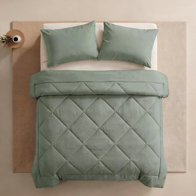 3-Piece Quilted Bedspread Set with Pillow Shams