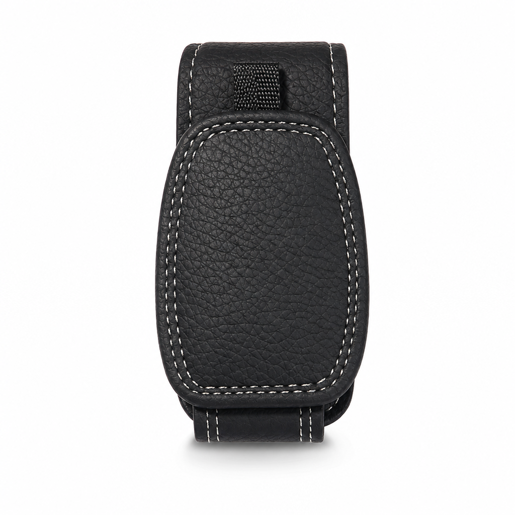 Car Sunglasses Holder — Magnetic Leather Clip, Ticket Card Mount