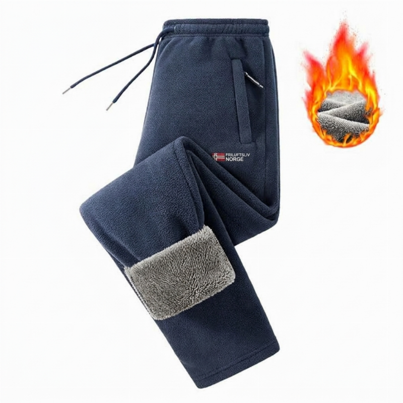 Unisex Heated Thick Fleece Trousers – Extra Warm, Soft and Comfortable for Cold Days