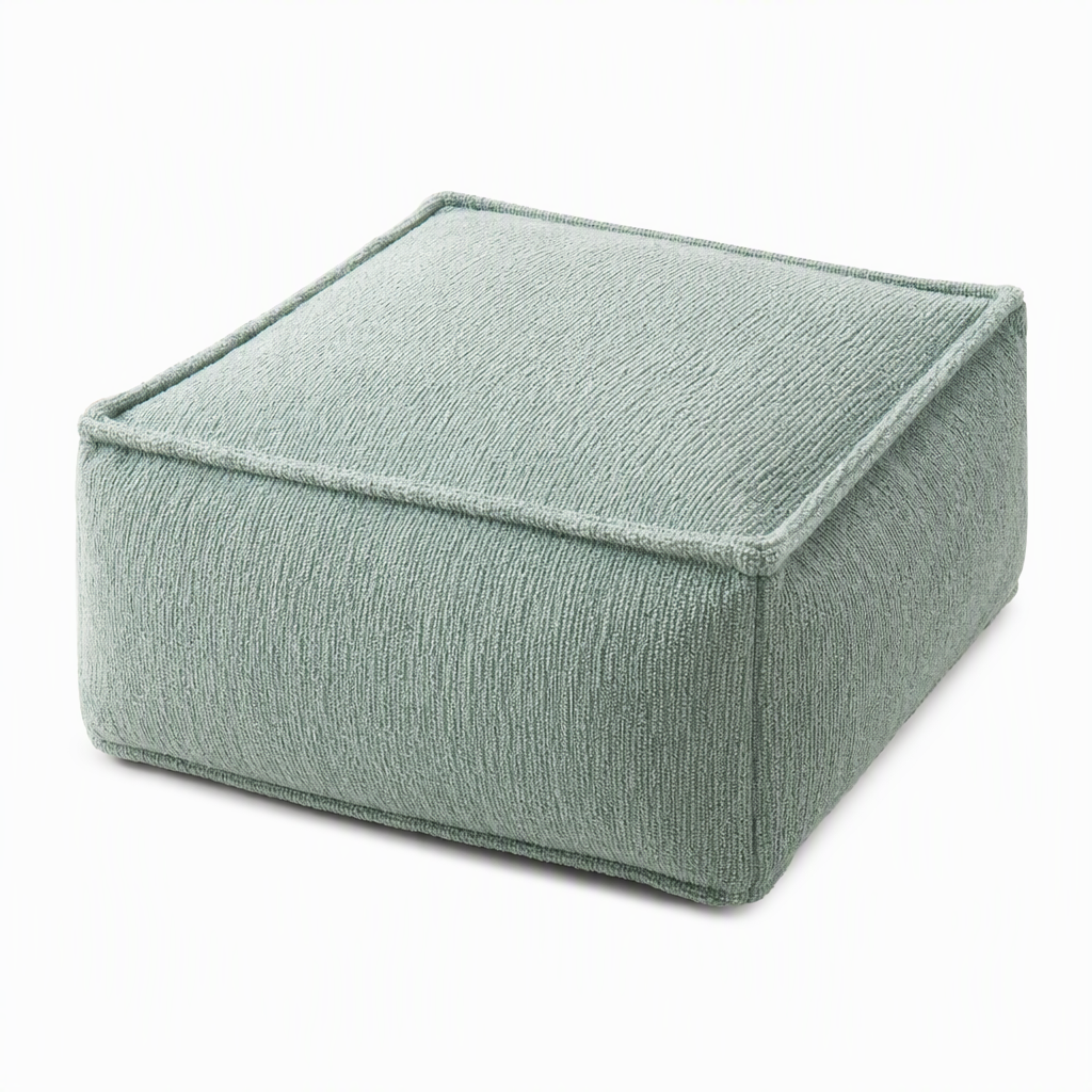 Storage Stool Cover: Fill with Clothes, Wide Zipper, Washable, 45x45x23cm